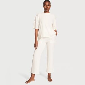 Victoria’s Secret Glow Waffle Tee Pant Set